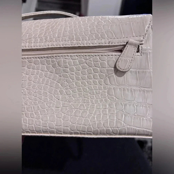 Vintage | Liz Claiborne | Croc Cream  Shoulder Bag - B - Picture 9 of 11